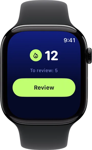 Your streak on Apple Watch