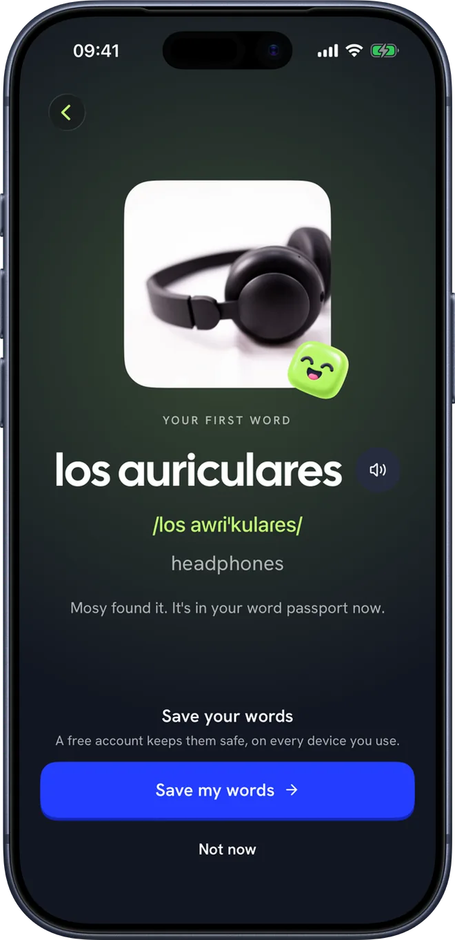 Your first word, found in a photo