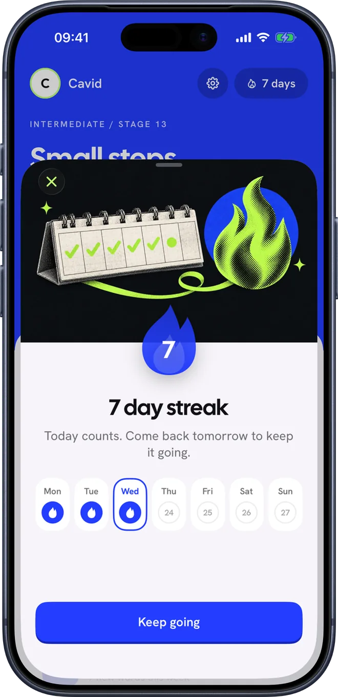 Your streak this week