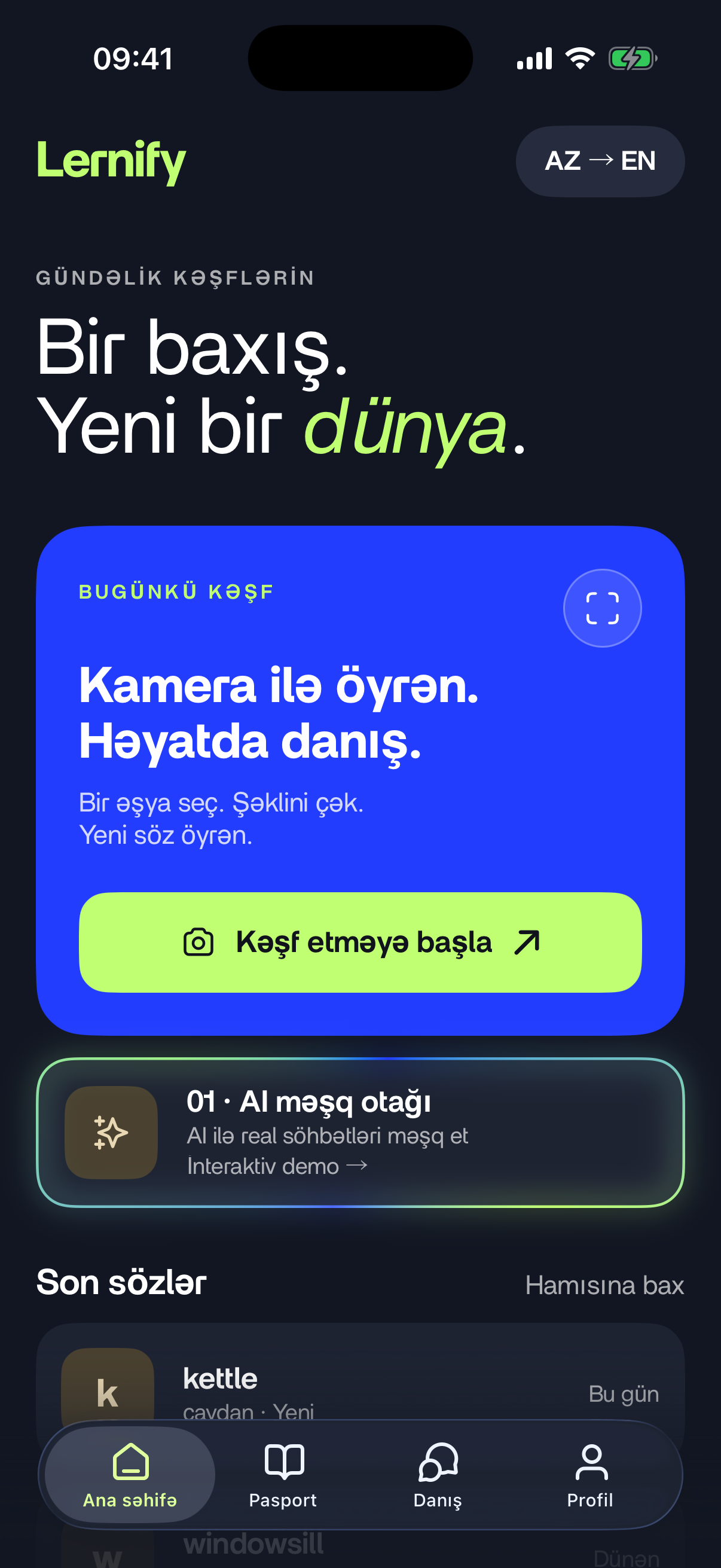 Əsas ekran