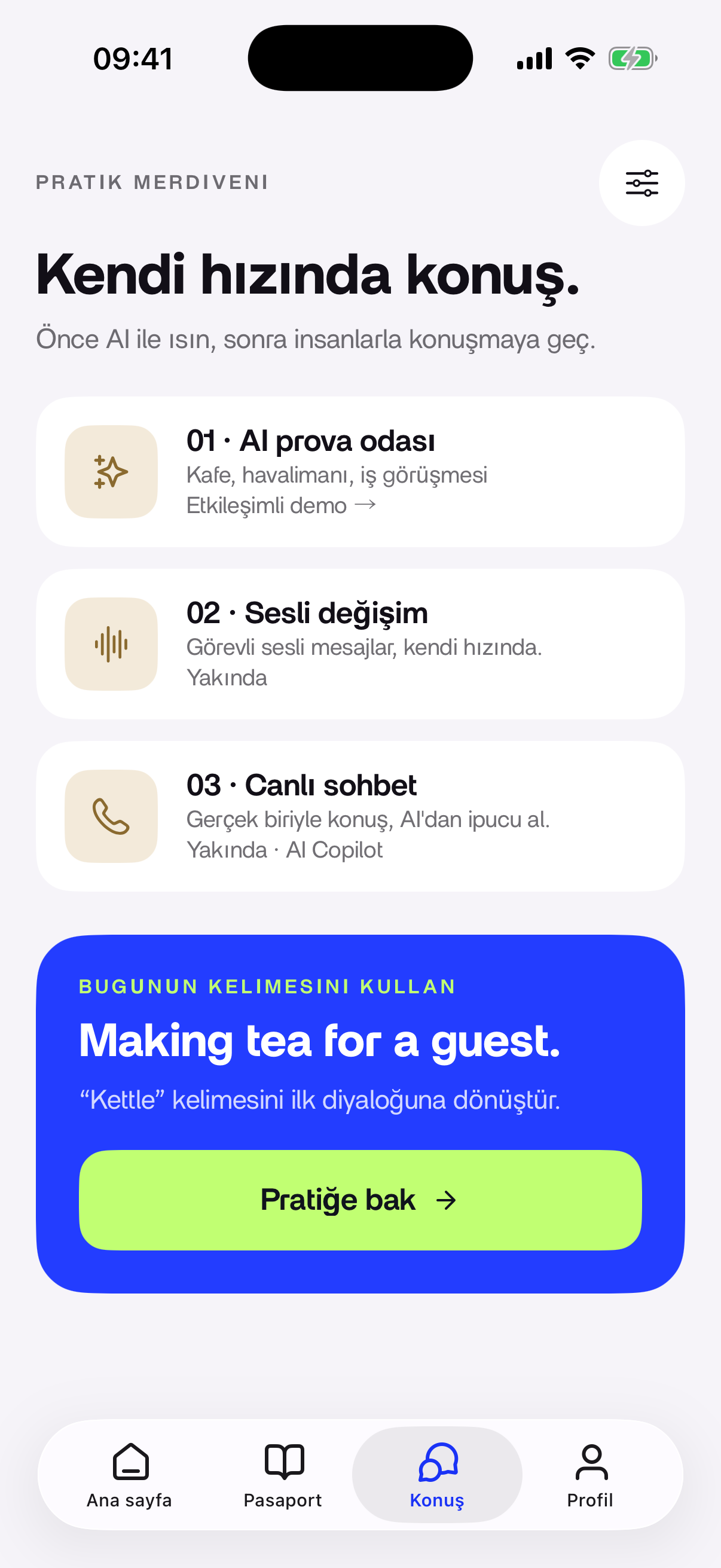 Pratik merdiveni ekranı
